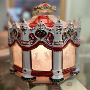 Department 56 Snow Village Carnival Carousel / Merry Go Round & Music Box 1998